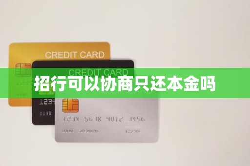 招行可以协商只还本金吗