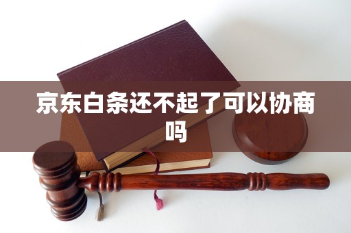 京东白条还不起了可以协商吗