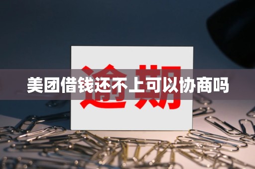 美团借钱还不上可以协商吗
