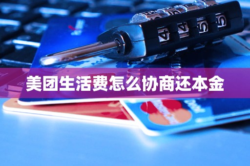 美团生活费怎么协商还本金