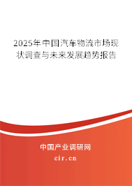 （最新）中国汽车物流市场现状调查与未来发展趋势报告