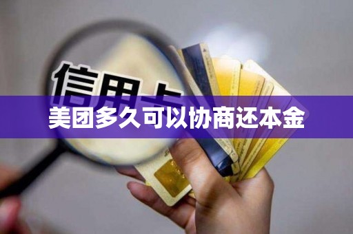 美团多久可以协商还本金