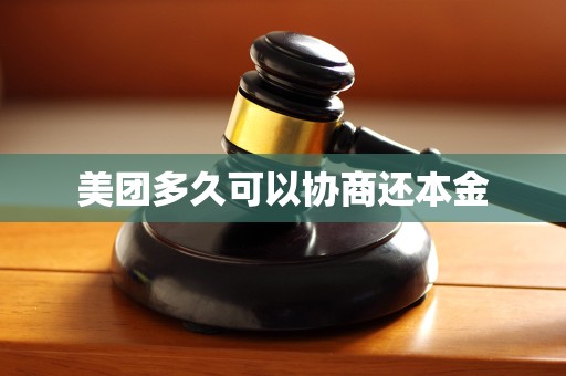 美团多久可以协商还本金