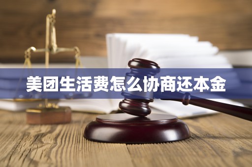 美团生活费怎么协商还本金