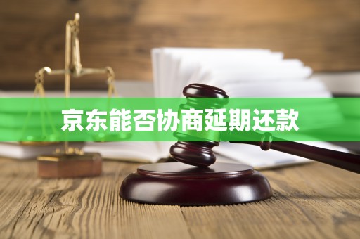 京东能否协商延期还款
