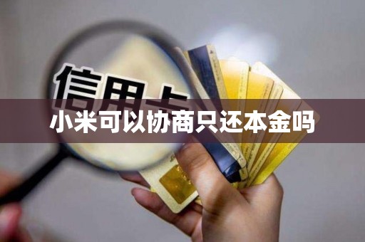 小米可以协商只还本金吗