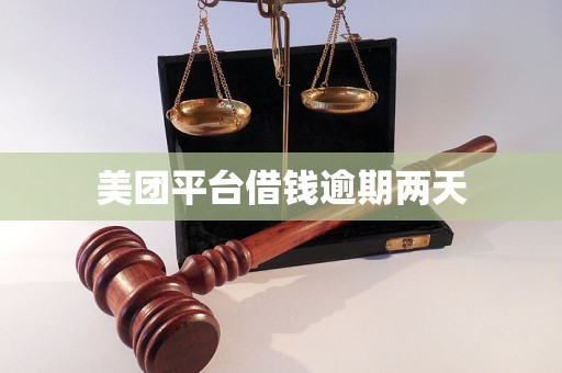 美团平台借钱逾期两天