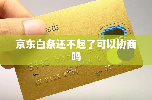 京东白条还不起了可以协商吗