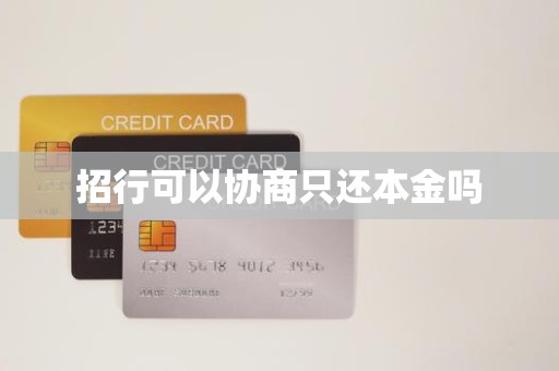 招行可以协商只还本金吗